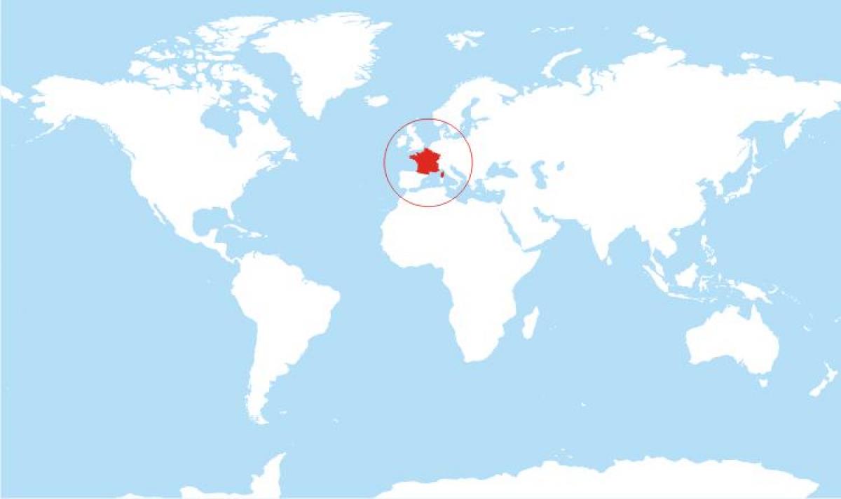Francie v mapě světa