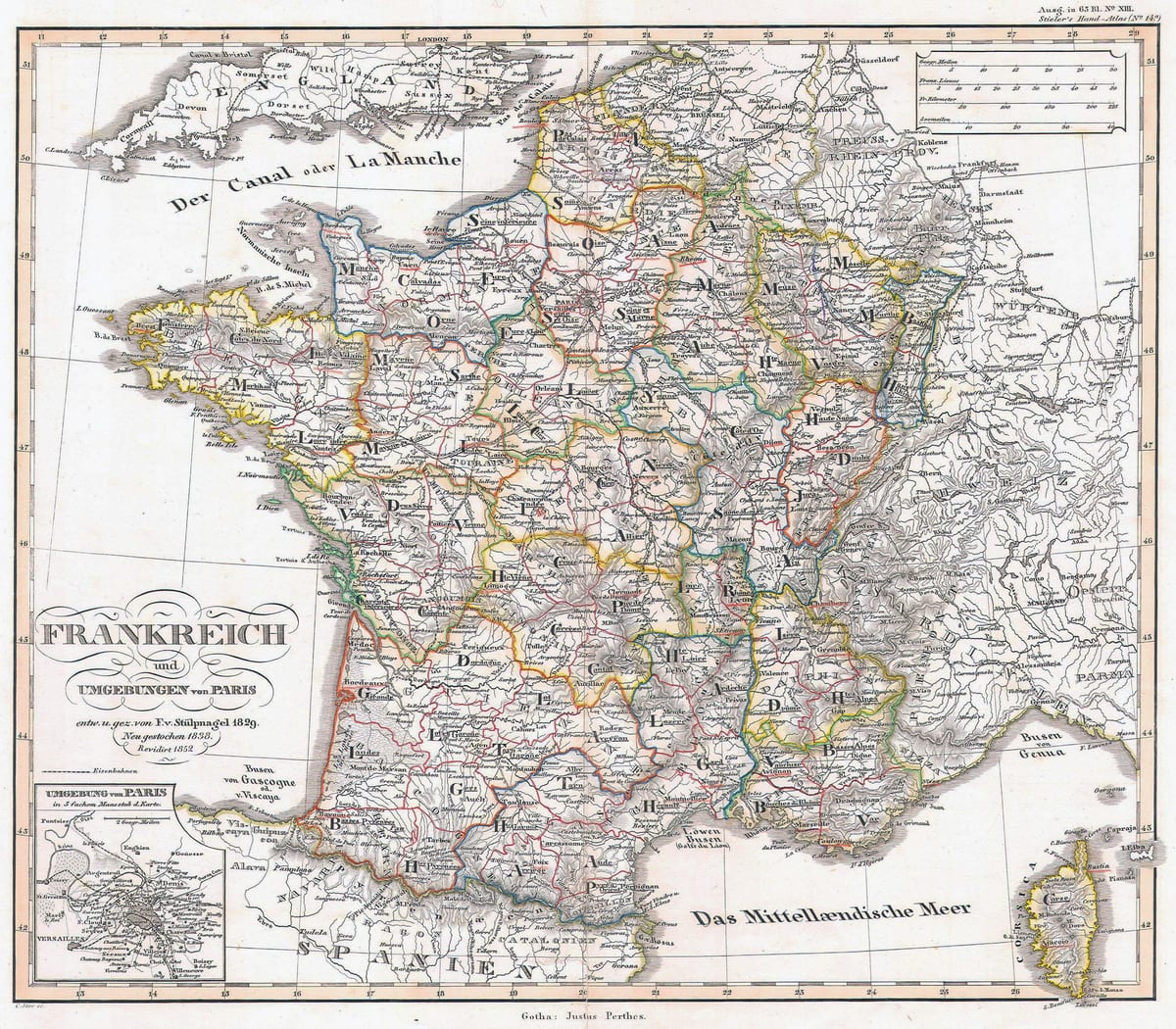 historická mapa Francie