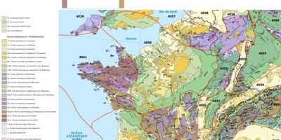 Mapa Francie geologické