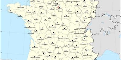 Mapa Francie a městech
