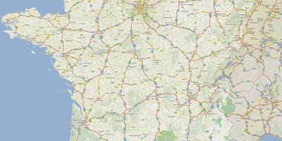 Francie mapa zpoplatněných silnicích