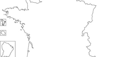 Jednoduchá mapa Francie
